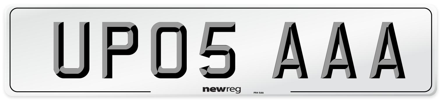 UP05 AAA Number Plate from New Reg